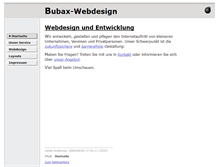 Tablet Screenshot of bubax.net